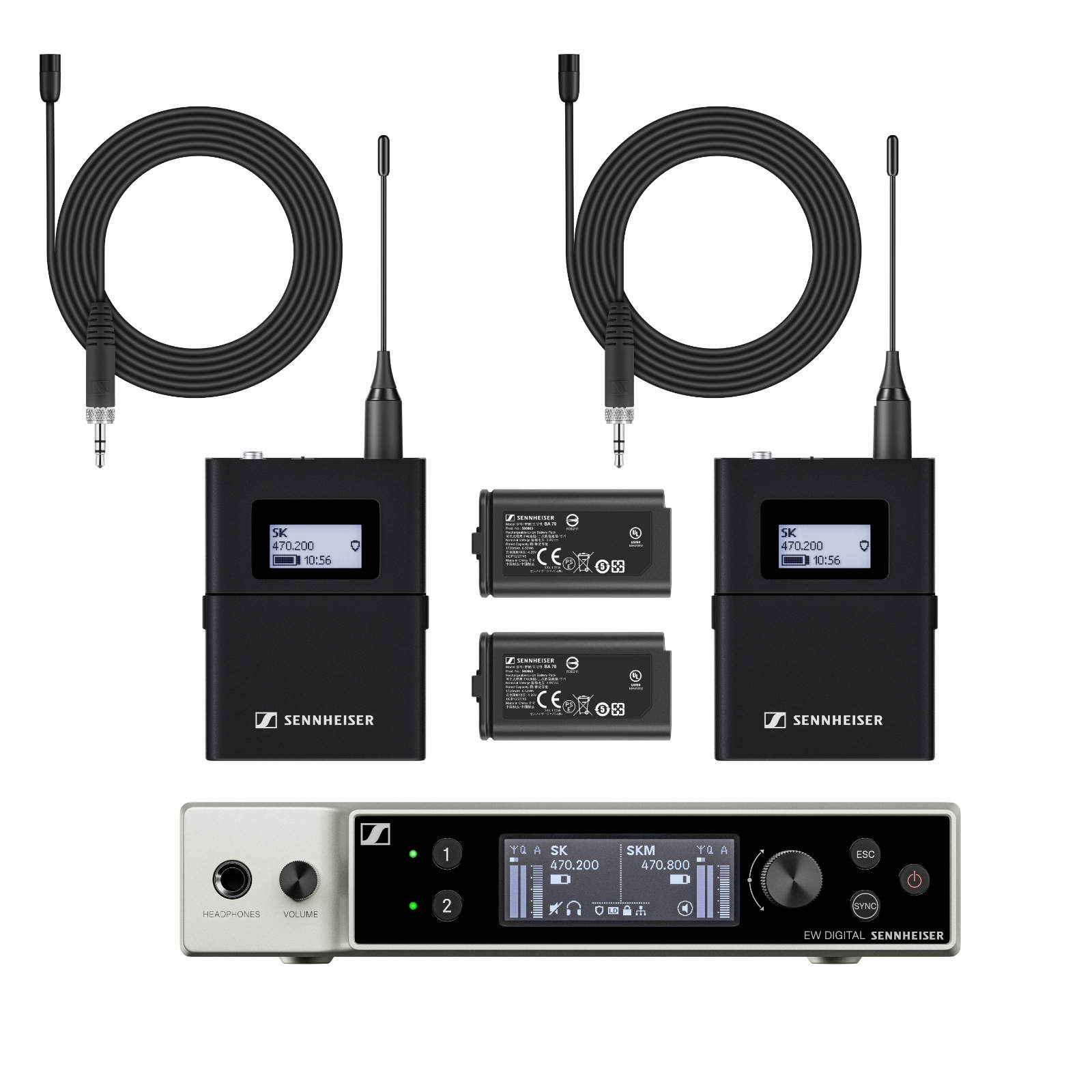 Sennheiser EW-DX MKE 2 Set - Wireless Lapel Mic System